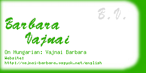 barbara vajnai business card